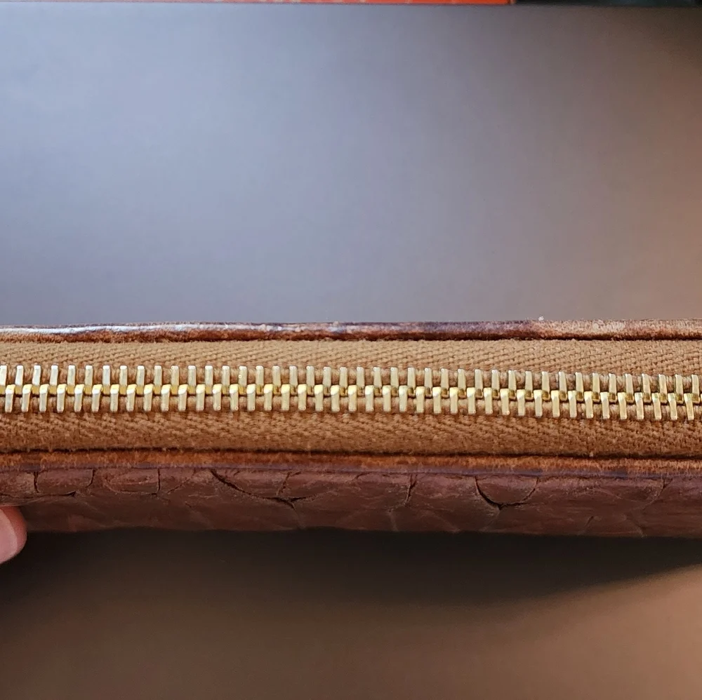 Preowned Miu Miu brown wallet with‎ COA